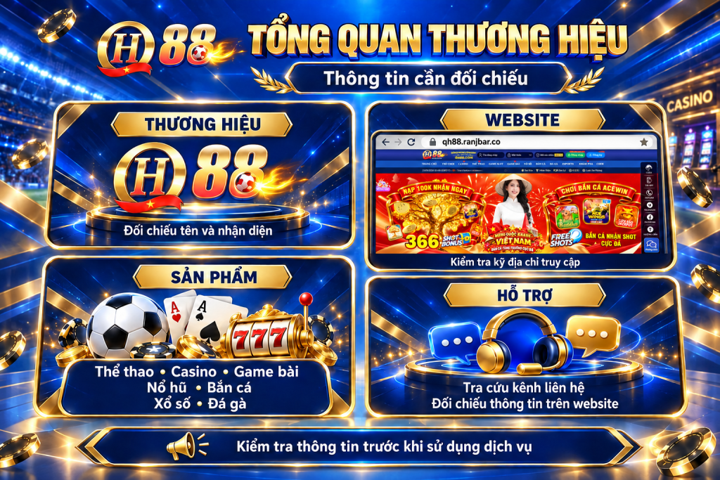 QH88 – Tổng quan thương hiệu và thông tin cần đối chiếu